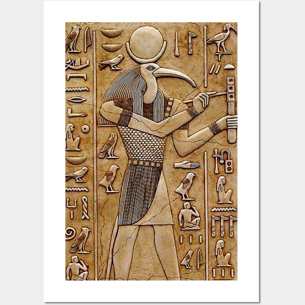 Thoth -Ancient Egyptian deity Wall Art by Dashu